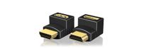 ICY BOX 2x HDMI hoek adapters adapter IB-CB009-1 - thumbnail