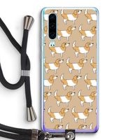 Doggy: Huawei P30 Transparant Hoesje met koord