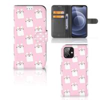iPhone 12 | 12 Pro (6.1") | Telefoonhoesje | Met pasjeshouder | Sleeping Cats
