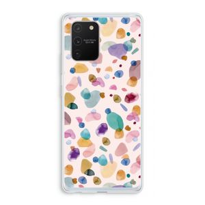 Terrazzo Memphis Pink: Samsung Galaxy S10 Lite Transparant Hoesje