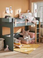 Mezzaninebed op halve hoogte EVEREST kaki Mezzaninebed op halve hoogte EVEREST kaki