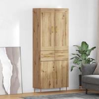 Hoge kast Artisan Eiken 69,5 x 34 x 180 cm Bewerkt hout
