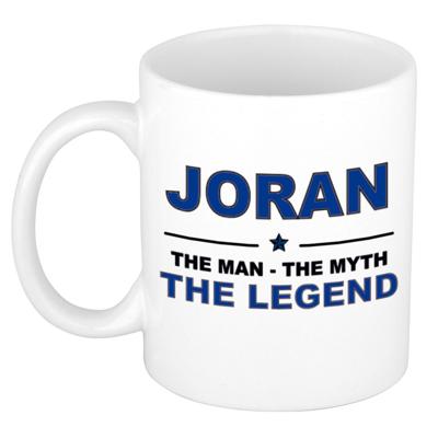 Joran cadeau mok - man myth legend - naam koffiemok - 300 ml - collega - vaderdag