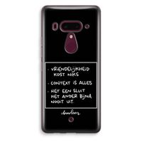 Mijn Motto's: HTC U12+ Transparant Hoesje