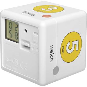 TFA Dostmann Cube Timer Ei Kookwekker Wit, Geel Digitaal