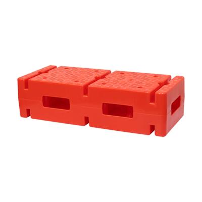 PVC BLOCK WITH STAND FOR POLE AND RING