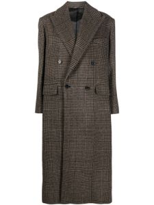 Filippa K manteau croisé à motif tartan - Marron