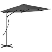 VidaXL Parasol met stalen paal 300 cm antraciet - thumbnail