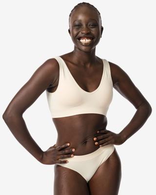 HEMA Dameshipster Naadloos Rib Nude (nude)