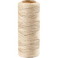 Creativ Company Bamboekoord, dikte 1 mm, off-white, 65 m/ 1 rol