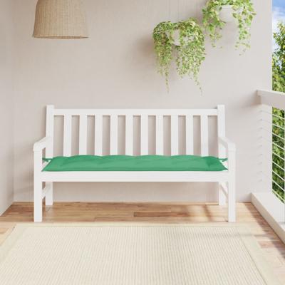 VidaXL Tuinbankkussen 150x50x7 cm oxford stof groen