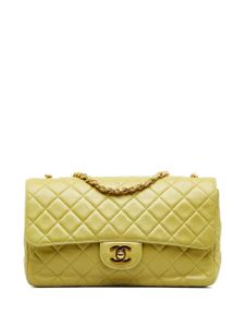 CHANEL Pre-Owned grand sac porté épaule à rabat (1996-1997) - Vert