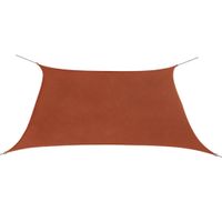 Zonnescherm vierkant 3,6x3,6 m oxford stof terracottakleur