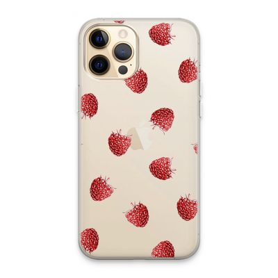 Framboosjes: iPhone 13 Pro Max Transparant Hoesje