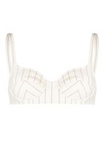 Jean Paul Gaultier soutien-gorge à rayures - Tons neutres Jean Paul Gaultier soutien-gorge à rayures - Tons neutres