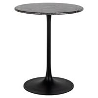 Richmond Ronde Bistrotafel 'Carlten' Marmer, 65cm, kleur Zwart Richmond Ronde Bistrotafel 'Carlten' Marmer, 65cm, kleur Zwart