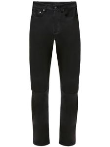 JW Anderson pantalon en cuir à coupe slim - Noir