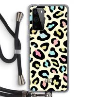 Leopard pattern: OnePlus 9 Pro Transparant Hoesje met koord