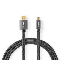 Nedis High Speed ??HDMI-Kabel met Ethernet | 2 m | 1 stuks - CVTB34700GY20 CVTB34700GY20