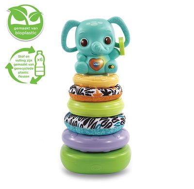 VTECH® 3 in 1 stapel & leer olifant