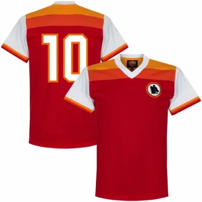 AS Roma Retro Voetbalshirt 1978-1979 + Nummer 10 (Ancelotti)