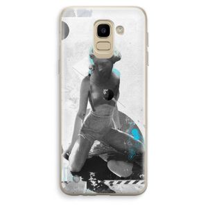 I will not feel a thing: Samsung Galaxy J6 (2018) Transparant Hoesje