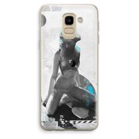 I will not feel a thing: Samsung Galaxy J6 (2018) Transparant Hoesje