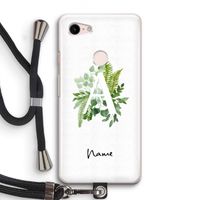 Green Brush: Pixel 3 Transparant Hoesje met koord