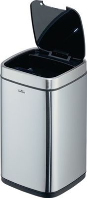 Durable Afvalbak | 12 l H430 mm | RVS/kunststof metallic zilver | 1 stuk - 342123 342123