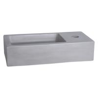 Differnz Wasbak Ravo fontein beton - 38.5 x 18.5 x 9 cm - lichtgrijs