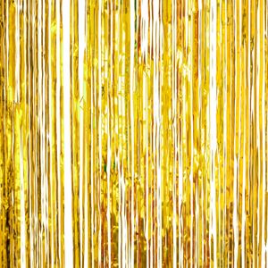 Folie deurgordijn goud metallic 200 x 100 cm   -