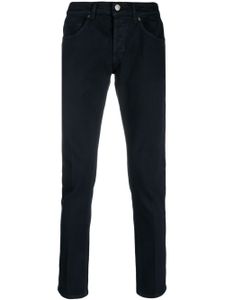 DONDUP slim-cut cotton trousers - Bleu