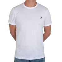 Fred Perry - Ringer T-Shirt - Wit - thumbnail