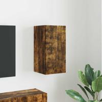TV Wandkast Gerookt eiken 30 x 31 x 60 cm Bewerkt hout