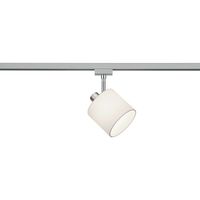 LED Railverlichting - Track Spot - Trion Dual Torry - 2 Fase - E14 Fitting - Rond - Mat Wit - Textiel