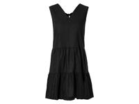 esmara Dames linnen jurk (36, Zwart) - thumbnail