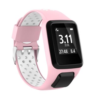 TomTom Runner / Spark / Adventure Dubbel Sport Band - Roze Wit TomTom Runner / Spark / Adventure Dubbel Sport Band - Roze Wit