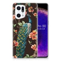 OPPO Find X5 Pro | TPU Hoesje | Pauw met Bloemen