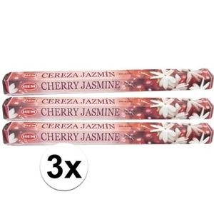 3x pakje wierook stokjes Cherry Jasmine