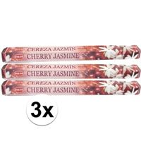 3x pakje wierook stokjes Cherry Jasmine - thumbnail