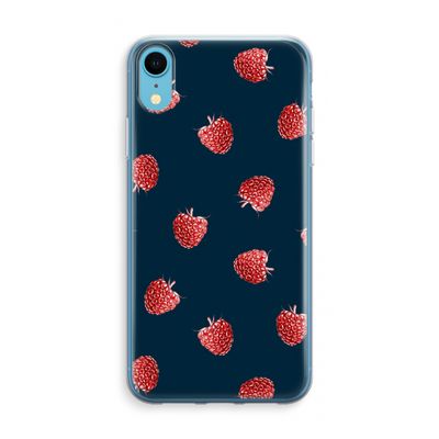 Framboosjes: iPhone XR Transparant Hoesje