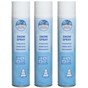 Sneeuwspray - 3x - wit - 300 ml - spuitsneeuw - kunstsneeuw - nepsneeuw - sneeuw decoratie