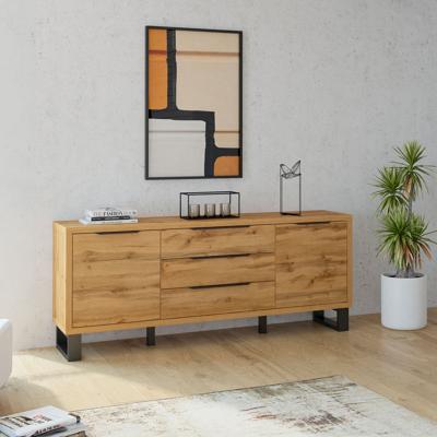 Home365 Dressoir Halmstad - 2-deurs incl. 3 lades - Wotan Eiken