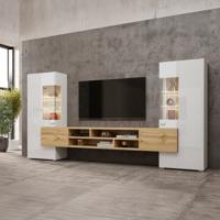 Home365 Wandcombinatie Koblenz - Wotan Eiken / Wit