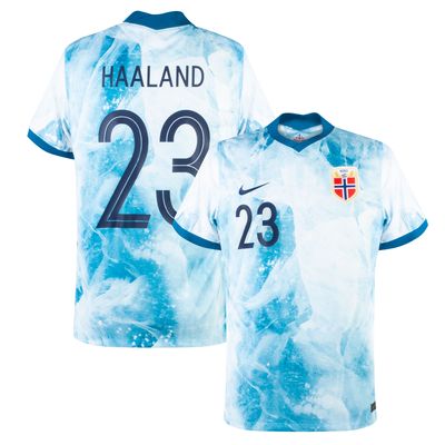 Noorwegen Shirt Uit 2020-2021 + Haaland 23