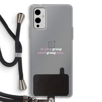 uzelf graag zien: OnePlus 9 Transparant Hoesje met koord