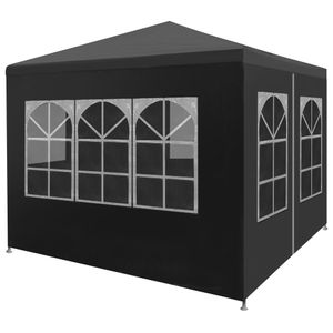 VidaXL Partytent 3x3 m antracietkleurig