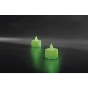 Konstsmide 1987-900 LED-theelicht Set van 2 stuks Groen Groen (Ø x h) 3.5 cm x 4 cm