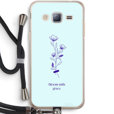 Bloom with grace: Samsung Galaxy J3 (2016) Transparant Hoesje met koord