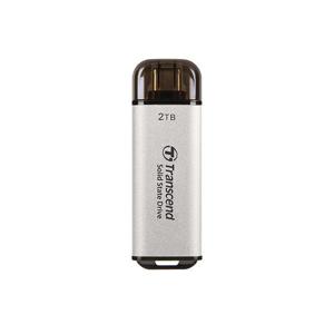 Transcend ts1tesd300s esd300s external ssd, 1 tb, usb type-c, 10 gbps, 1050/ 950 mb/s, silver